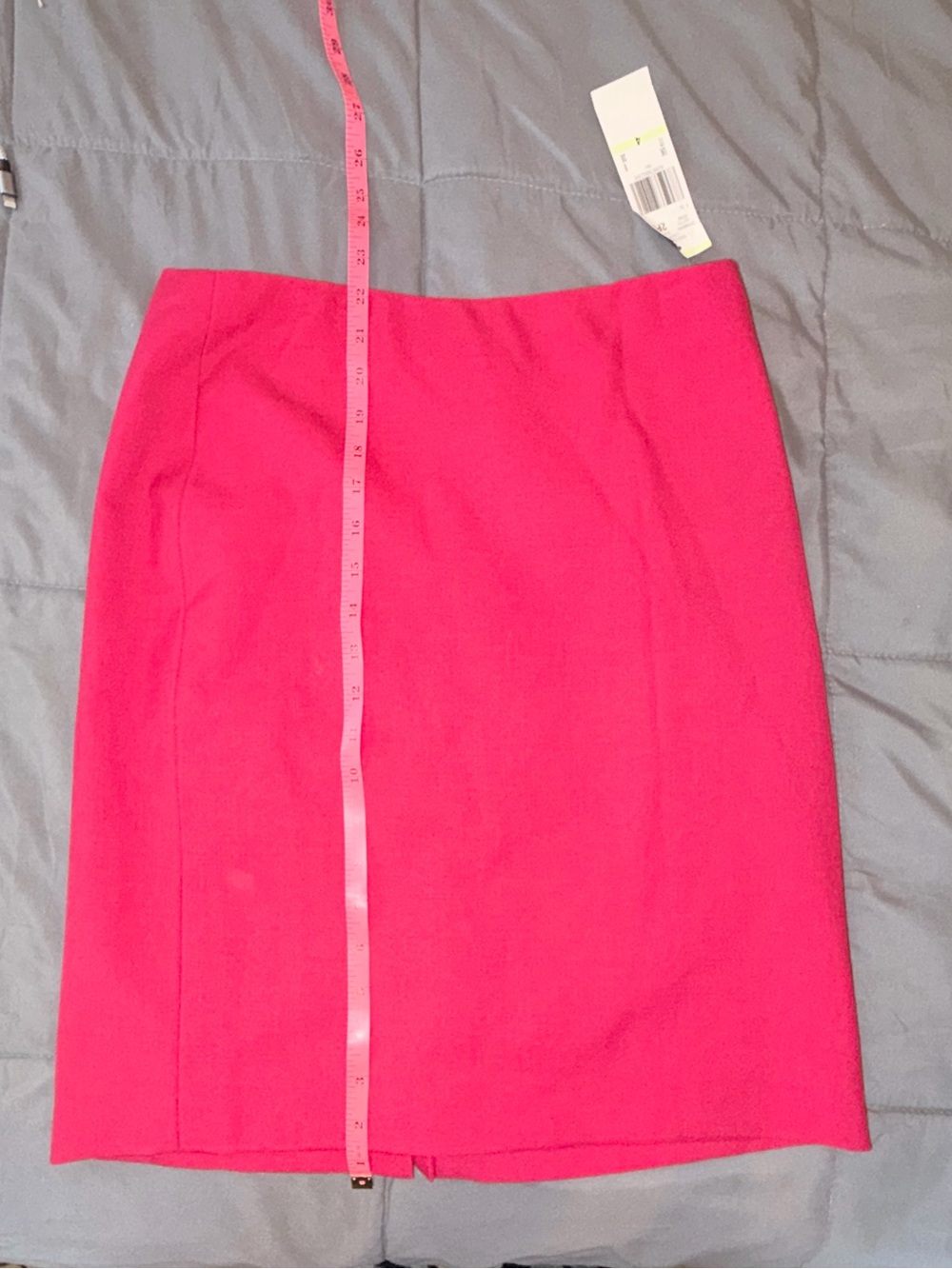 NWT Anne Klein Pink Cranberry Pencil Skirt Size 4 Career Office Stretch - Picture 4 of 6